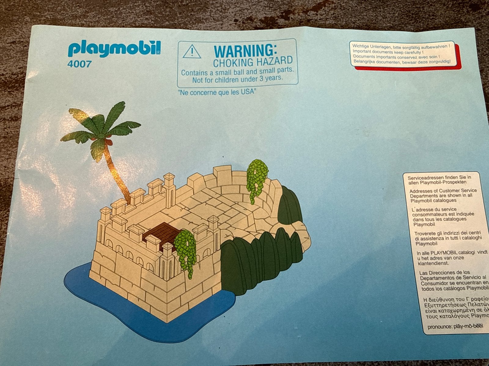 Playmobil 4007 Piraten Eiland met Figuren en Accessoires, Ophalen, Pirates, Gebruikt, Gebouw