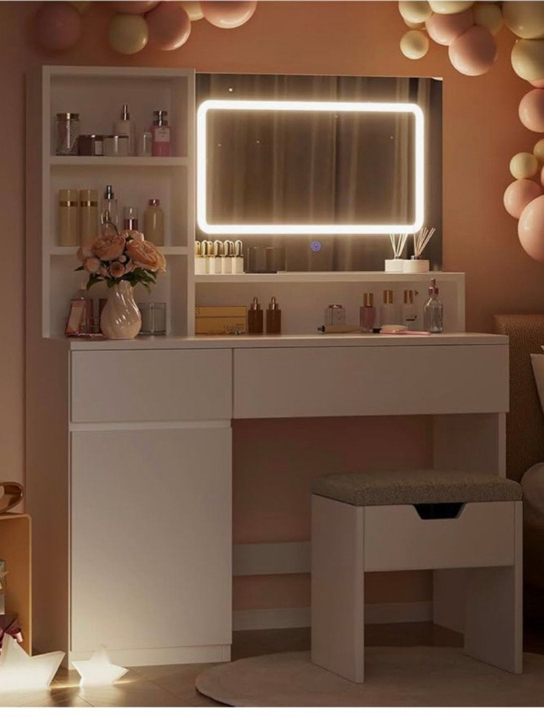 Make-up tafel/kaptafel, Ophalen, Zo goed als nieuw, 50 tot 100 cm, 100 tot 150 cm