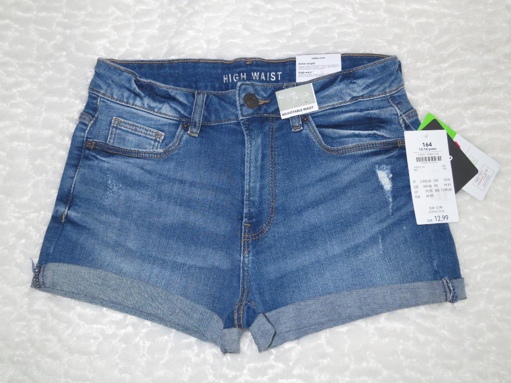 Meisjes jeans short – maat 164 (NIEUW), Ophalen of Verzenden, Nieuw, Meisje, Broek