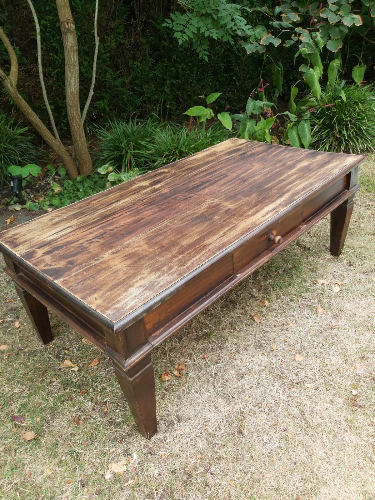 Salontafel koloniaal, Ophalen, Rechthoekig, 100 tot 150 cm, 50 tot 100 cm
