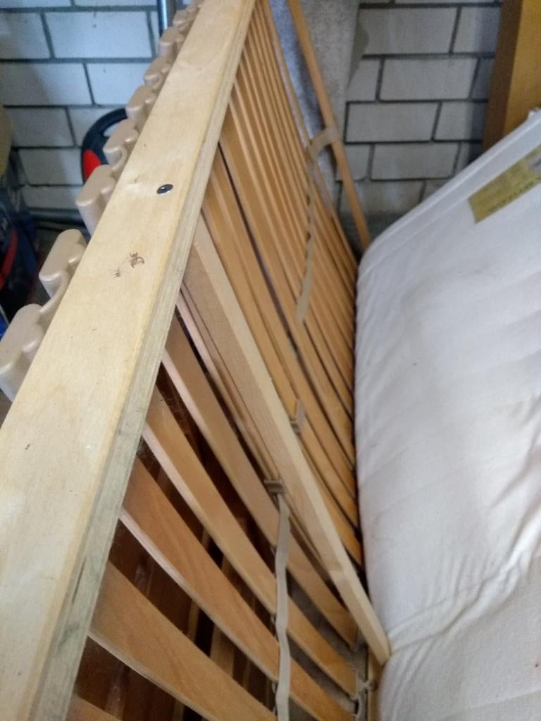 Eenpersoonsbed, Ophalen, Gebruikt, 90 cm, Eenpersoons