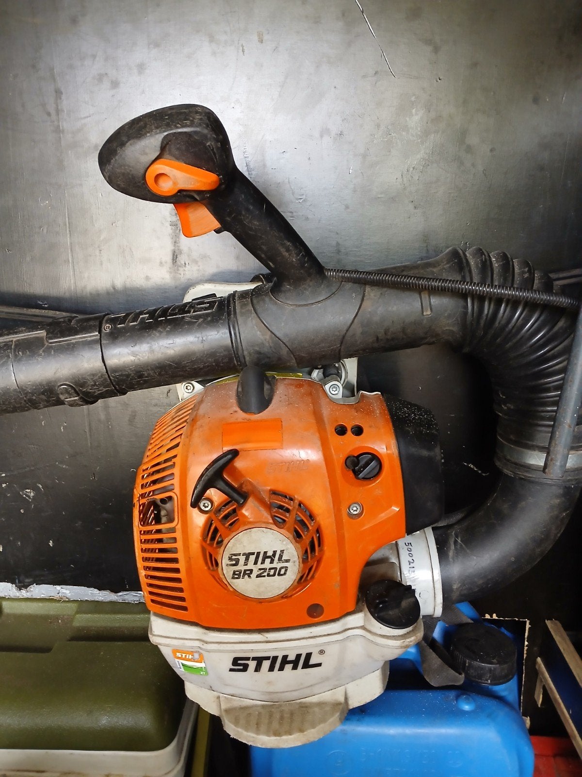 Stihl BR 200 Bladblazer - Krachtig en Betrouwbaar, Tuin en Terras, Bladblazers, Ophalen, Gebruikt, Ruggedragen, Stihl