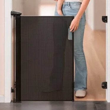 Oprolbaar traphek zwart, Kinderen en Baby's, Traphekjes, Ophalen, Zo goed als nieuw, 115 cm of meer