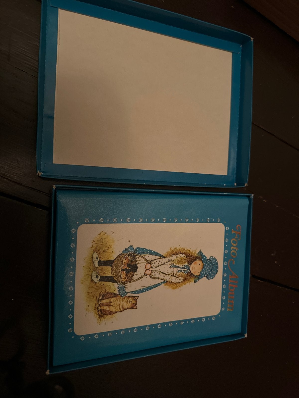 Vintage Fotoalbum met Holly hobby Illustratie, Blauw, Gebruikt, Overige merken, Ophalen of Verzenden