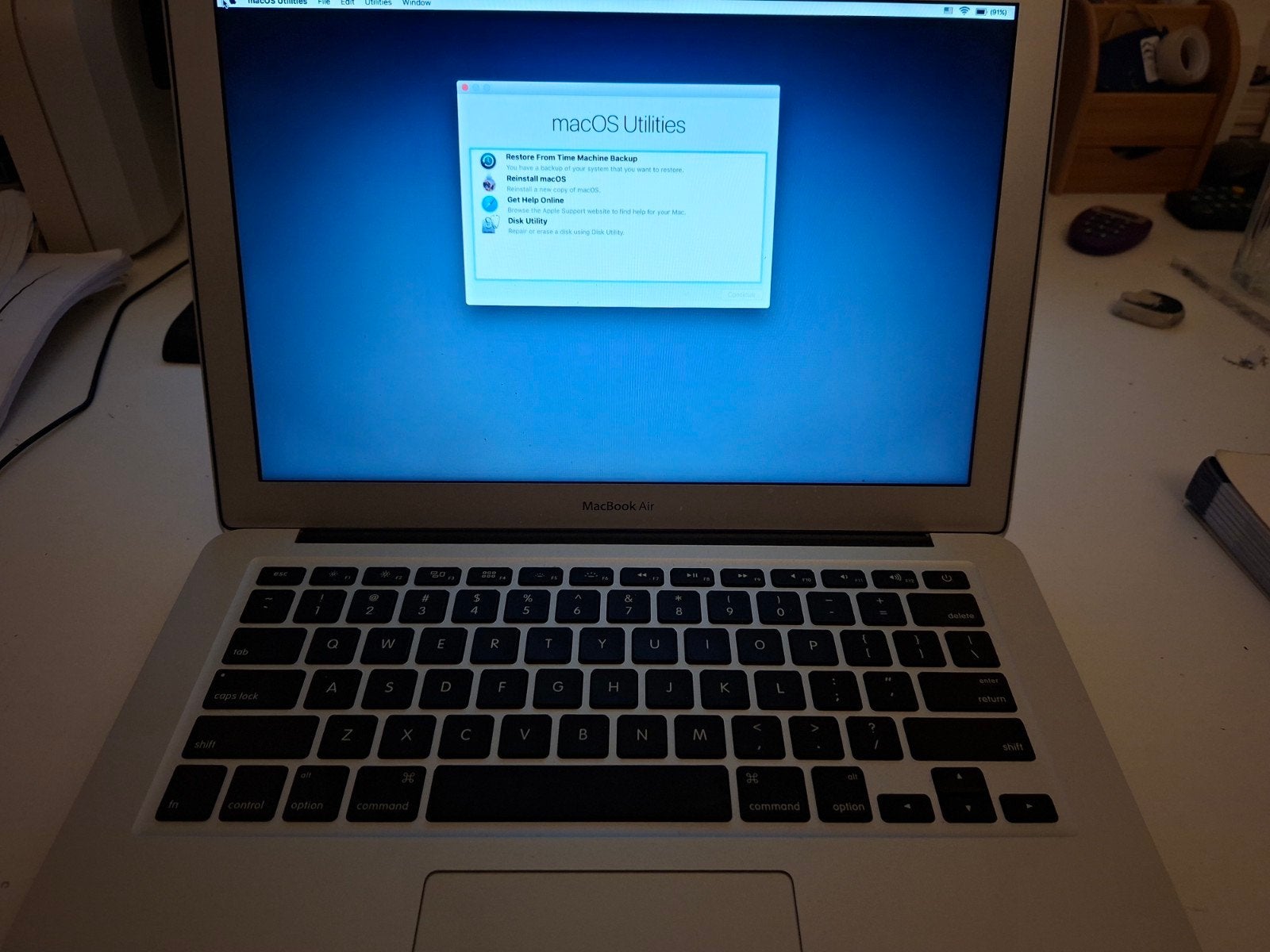 MacBook Air 13 inch - A1466, Computers en Software, Apple Macbooks, Gebruikt, 8 GB, 13 inch, Minder dan 2 Ghz