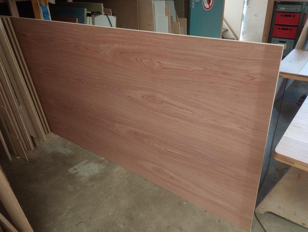 Bubinga Gefineerd MDF, Doe-het-zelf en Verbouw, Platen en Panelen, Ophalen, Nieuw, Overige materialen, Minder dan 20 mm