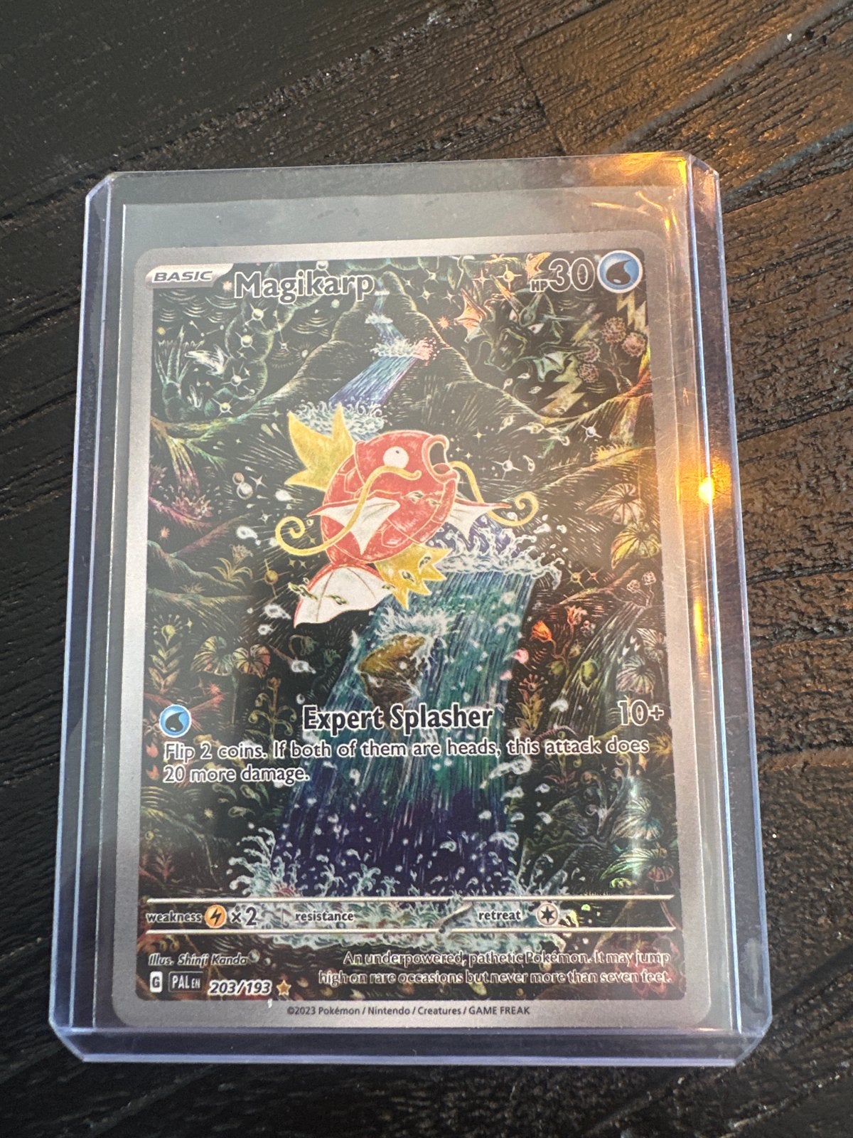 Magikarp 203/193 PAL Pokémon kaart, Ophalen of Verzenden, Zo goed als nieuw, Losse kaart, Foil