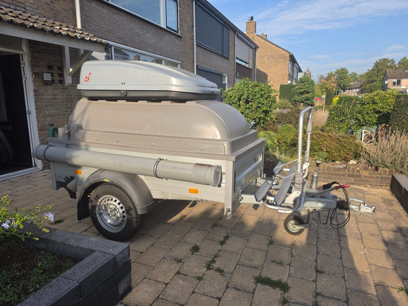 Bagagewagen geremd met extra opslagruimte, Ophalen, Gebruikt
