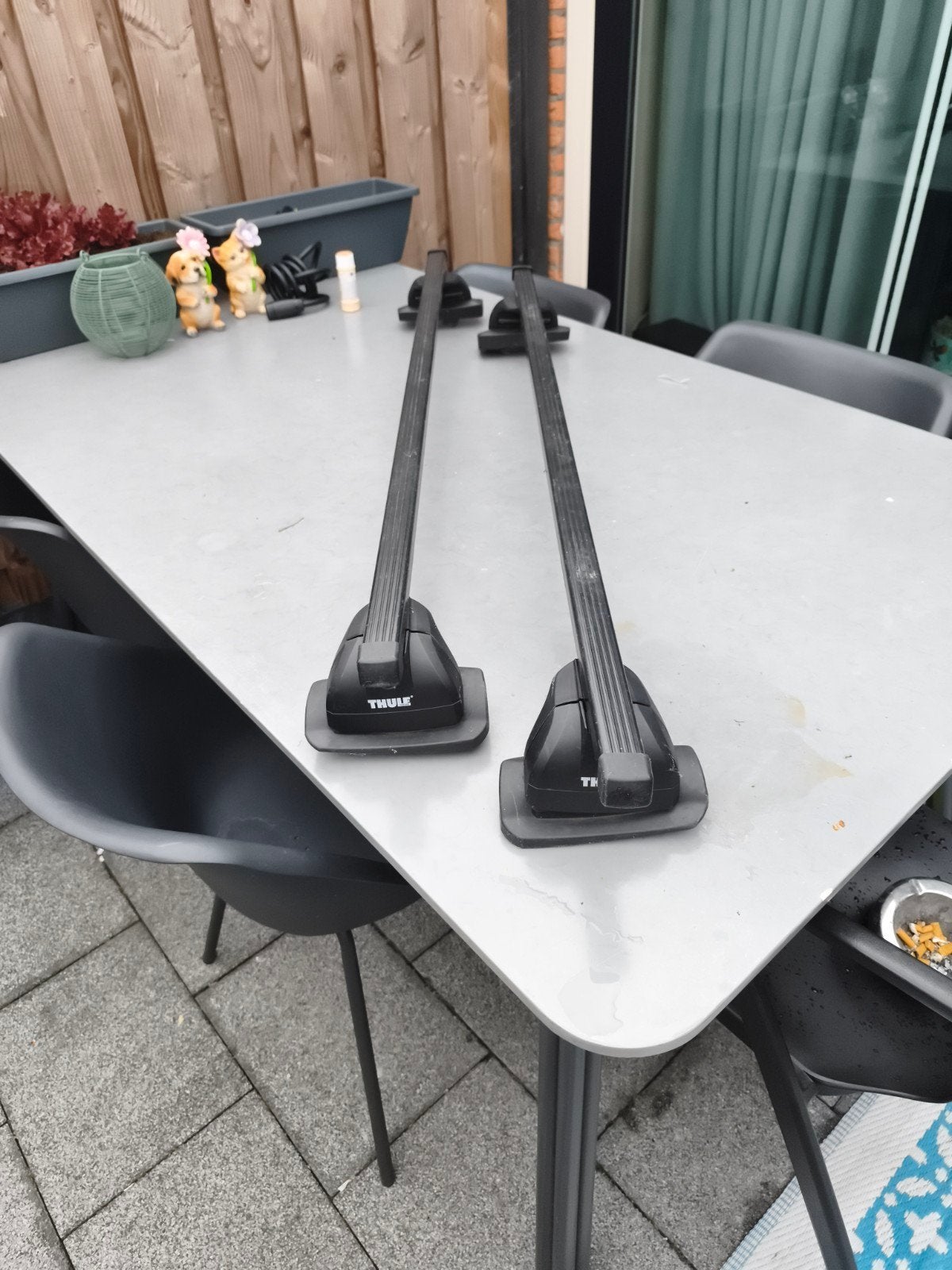 Thule dakdragers met slot voor Opel Meriva B 2010, Auto diversen, Dakdragers, Gebruikt, Ophalen