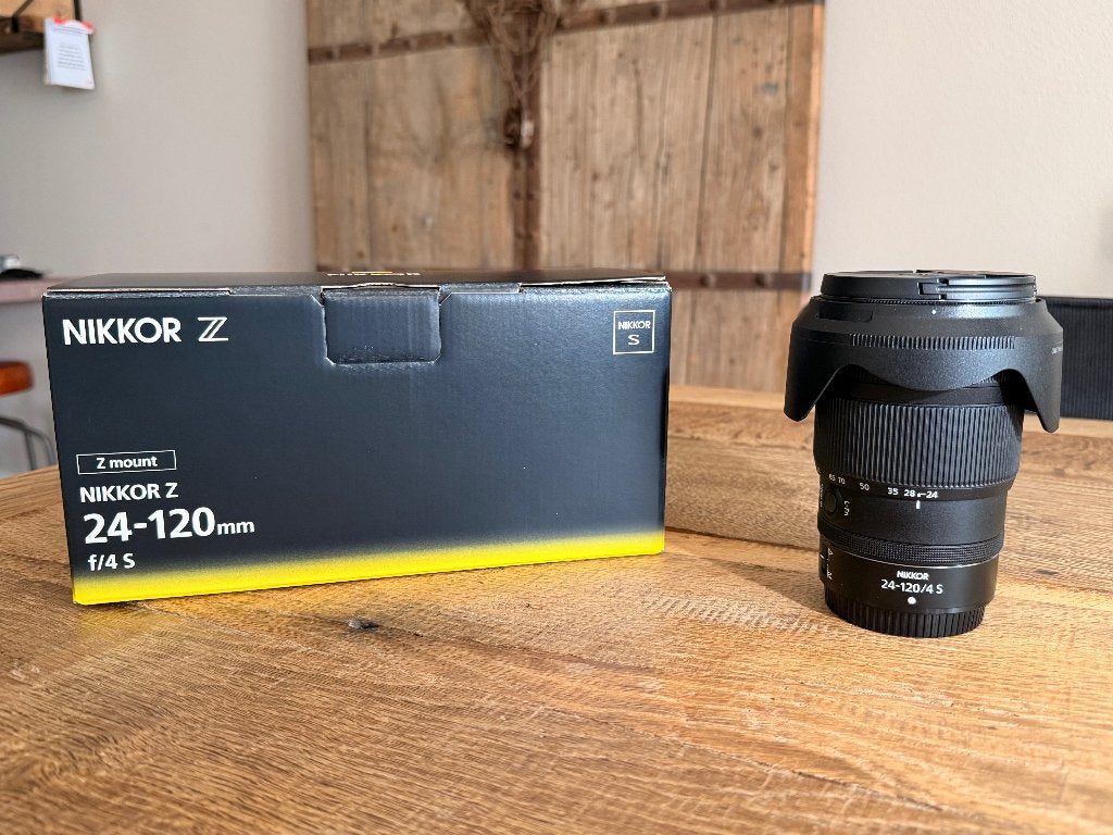Nikon Nikkor Z 24-120mm f4, Audio, Tv en Foto, Ophalen, Beschermhoes/tas, Nikon Z-mount, Nikon