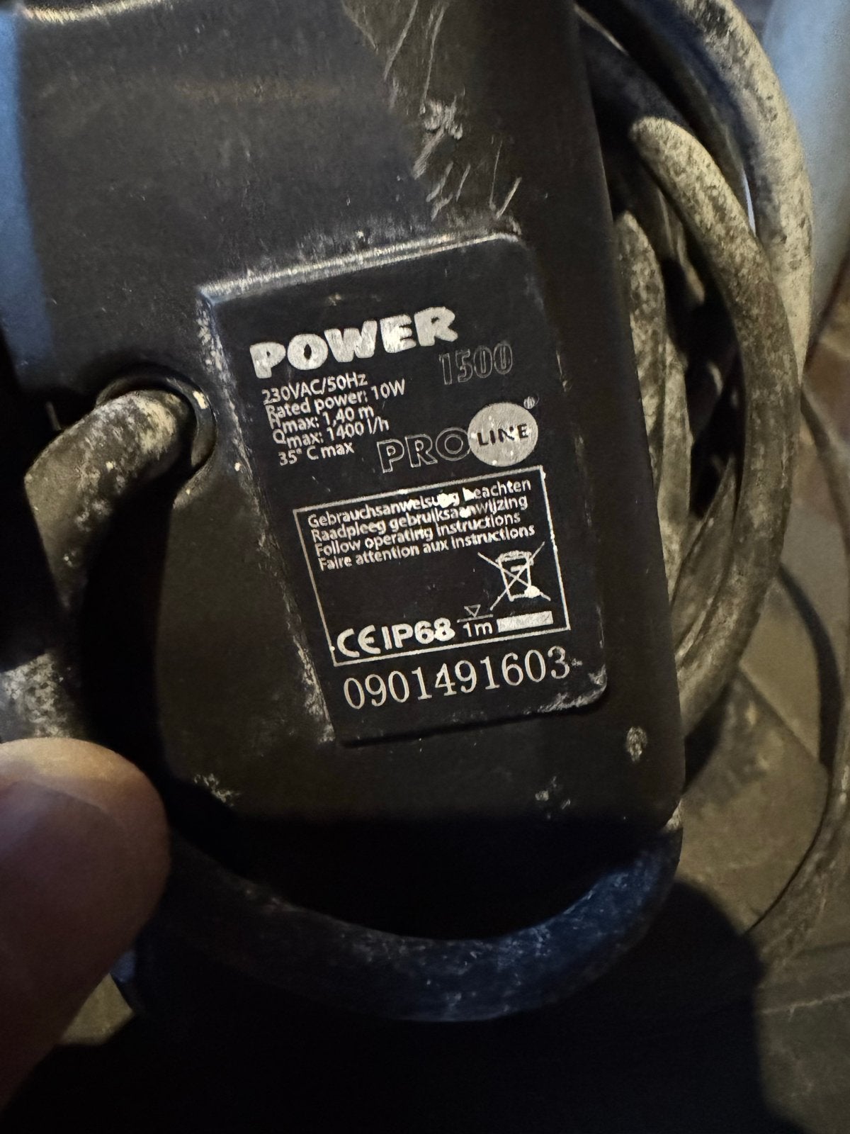 Vijverpomp Power Proline 1500 - 1400 l/u, Tuin en Terras, Waterpompen, Ophalen of Verzenden, Gebruikt, Elektrisch, Overige typen