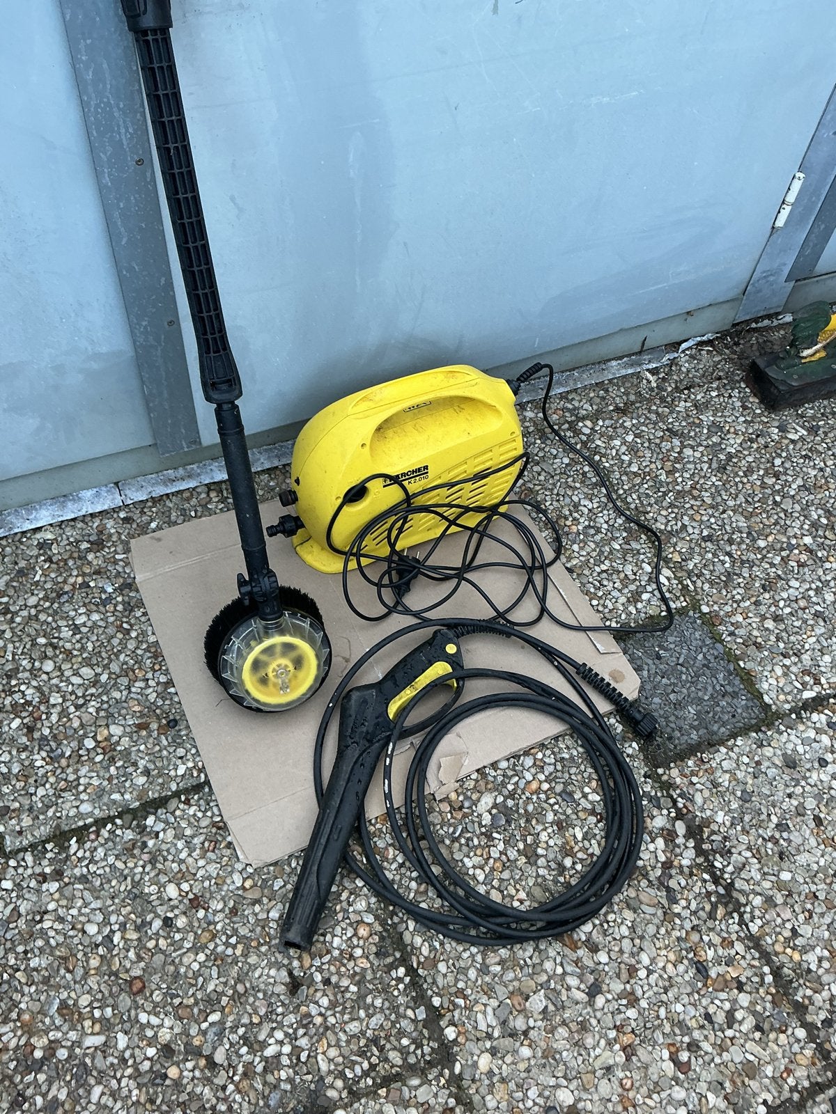 Kärcher hogedrukreiniger met terrasreiniger, Doe-het-zelf en Verbouw, Reinigingsmachines, Ophalen, Gebruikt, Overige typen