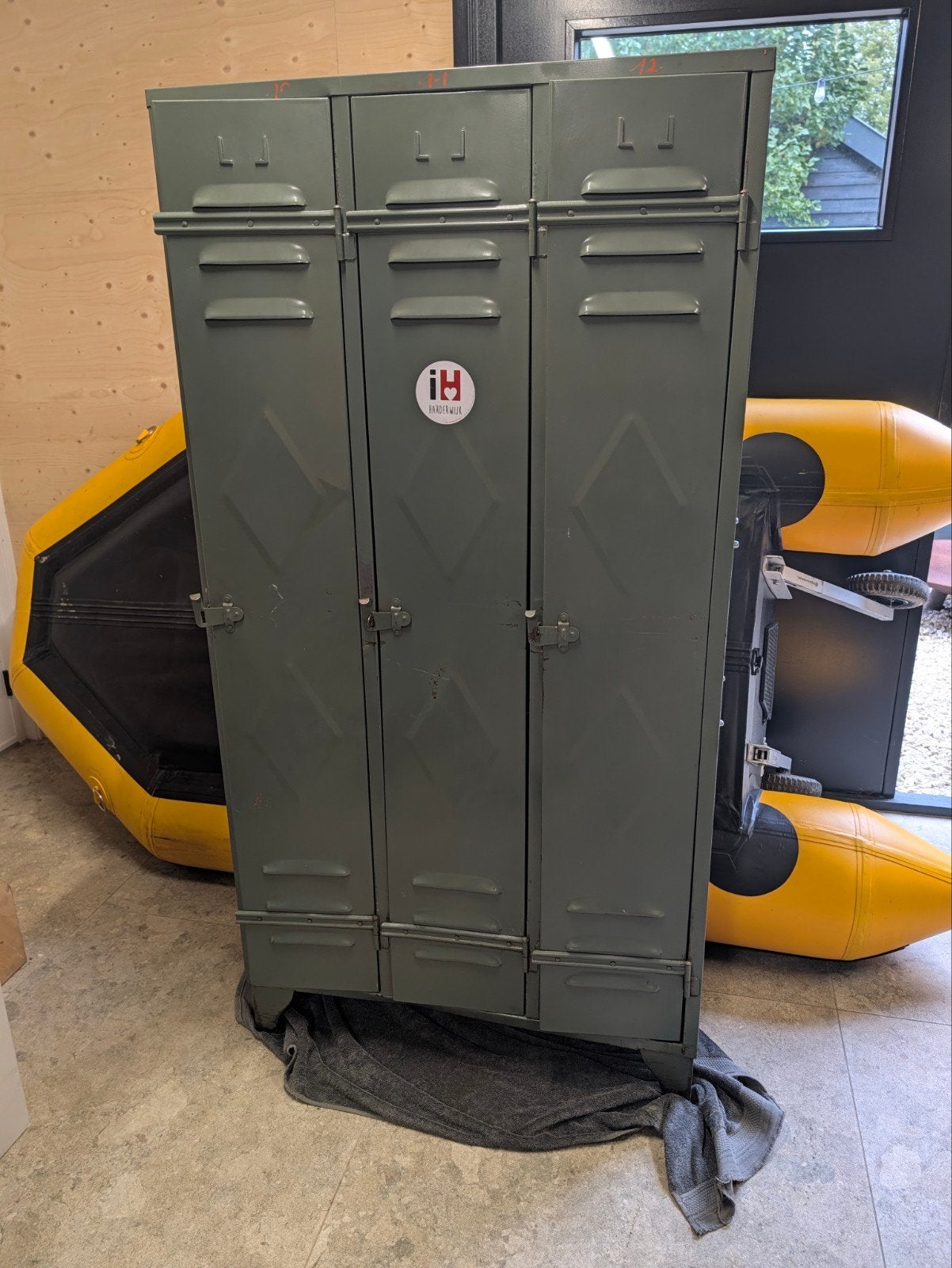 Vintage Stalen Kast - Industriële Locker, Huis en Inrichting, Ophalen, Gebruikt, Industrieel
