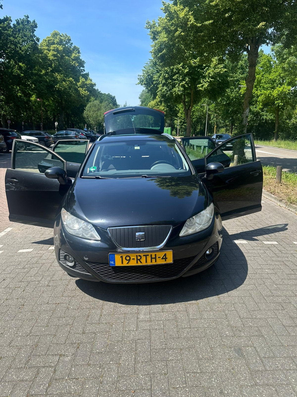 Seat Ibiza 1.2TDI 55KW Ecomotive ST 2011 Zwart, Auto's, Voorwielaandrijving, Euro 5, Stof, 74 pk