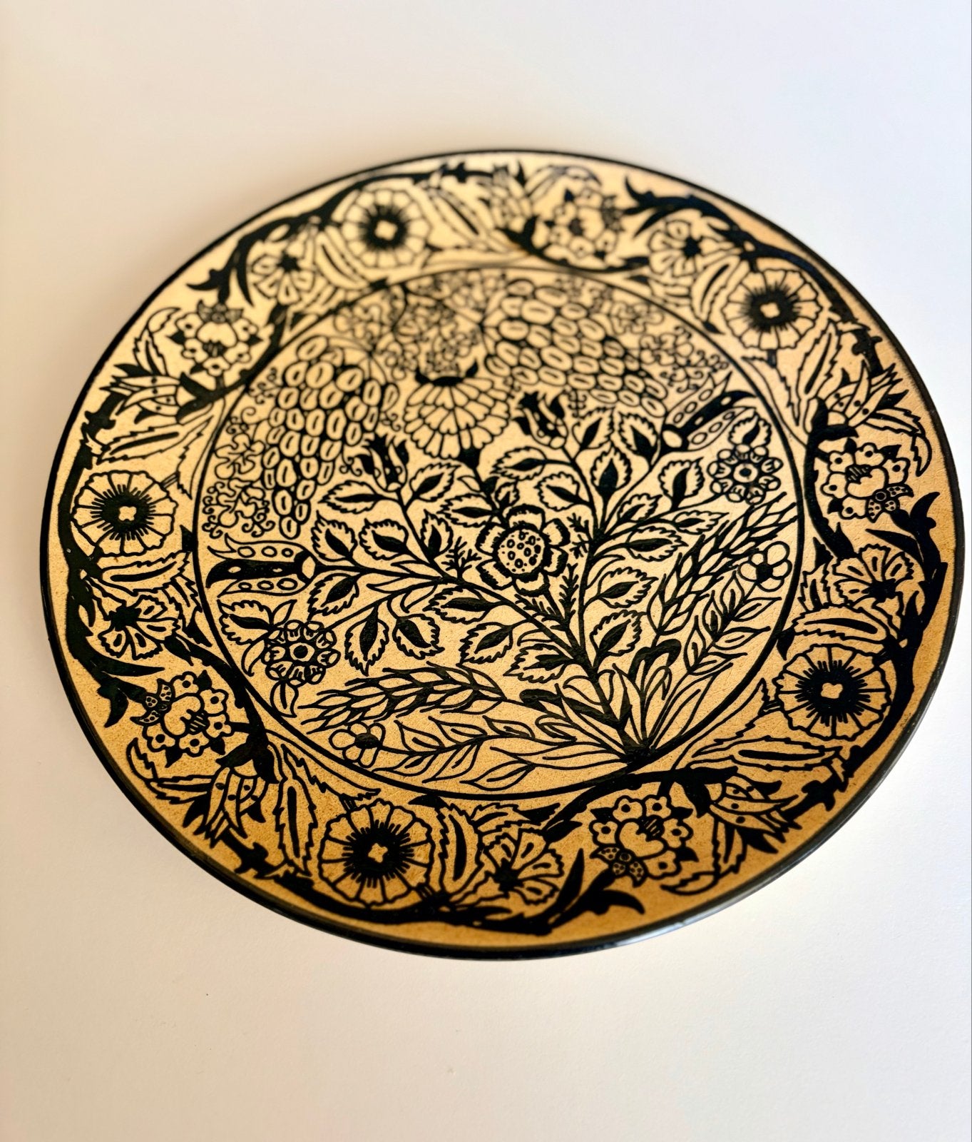 Marokkaans wandbord 27 cm - Handgemaakt en decoratief, Ophalen of Verzenden