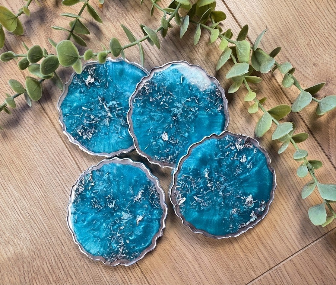 onderzetters epoxy, Huis en Inrichting, Woonaccessoires | Onderzetters, Ophalen of Verzenden, Handgemaakt