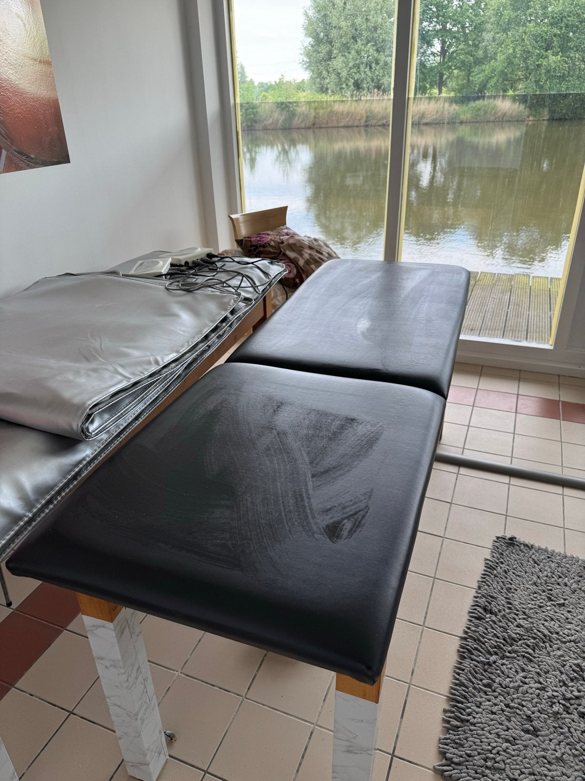 2 Stevige, verstelbare massagetafels, Sport en Fitness, Massageproducten, Ophalen of Verzenden, Gebruikt, Massagetafel