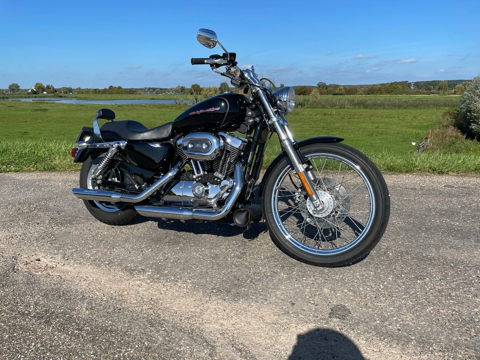 Harley-Davidson Sportster XL1200C Custom, 2 cilinders, Sportuitlaat, Gebruikt, Particulier