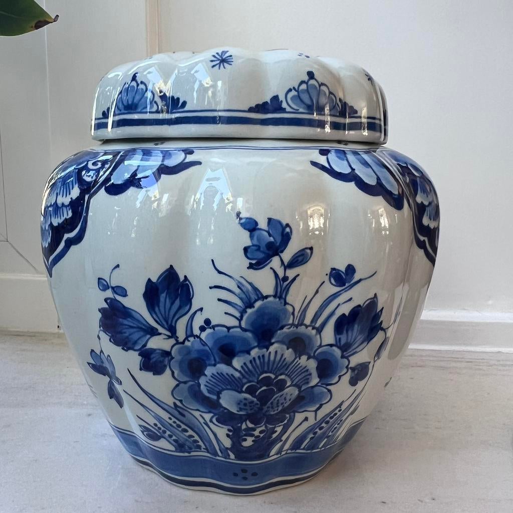 Delftsblauwe tabakspot de porceleyne fles uit 1966 puntgaaf, Antiek en Kunst, Ophalen of Verzenden