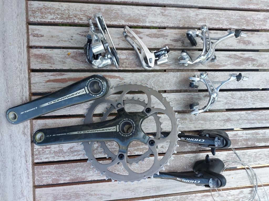 Campagnolo Chorus 10 Speed Groepset - Racefiets Onderdelen, Gebruikt, Campagnolo, Aluminium, Racefiets