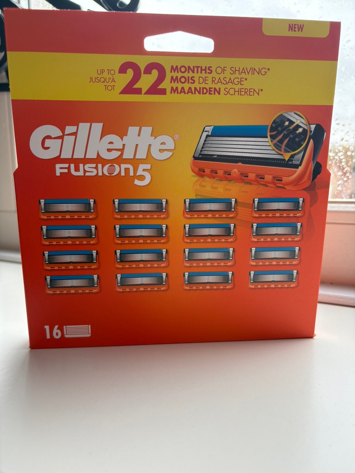 Gilette Fusion mesjes (16-pack), Verzenden, Nieuw, Gehele gezicht, Reiniging