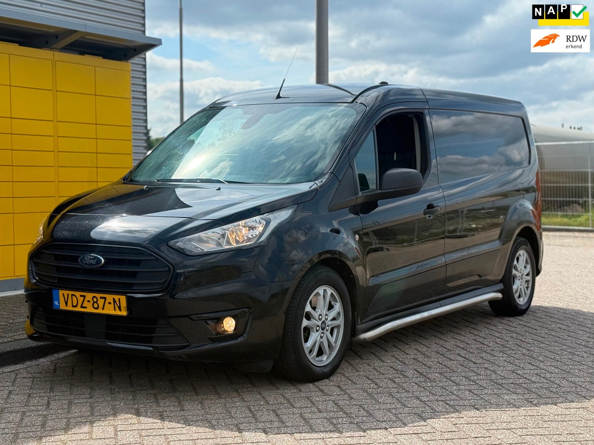 Ford Transit Connect 1.5 EcoBlue Automaat L2 Lang Airco Navi, Stof, Gebruikt, Euro 6, 4 cilinders