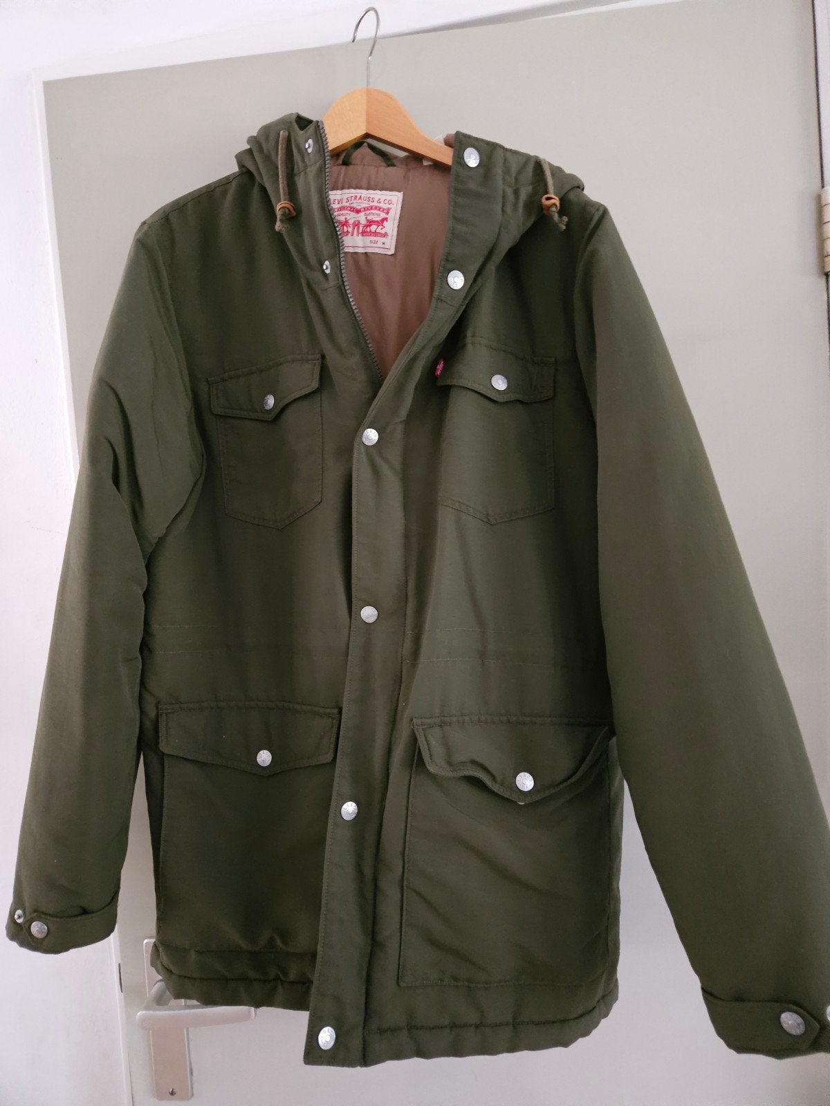 Levi's Parka - Maat M - Groen, Kleding | Heren, Levi's, Maat 48/50 (M), Ophalen of Verzenden, Gedragen