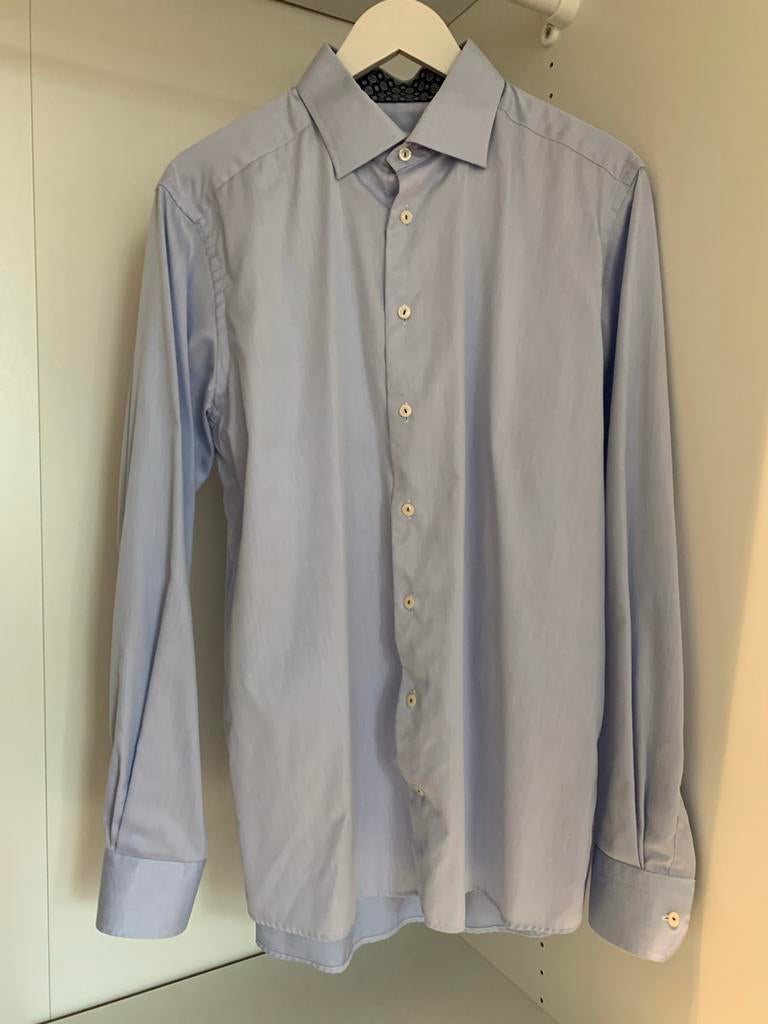 Eton Overhemden - Topkwaliteit, Zo Goed Als Nieuw, Verzenden, Zo goed als nieuw, Blauw, Halswijdte 41/42 (L)