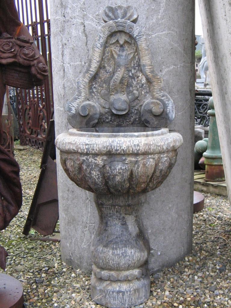 Muurfontein stenen fontein waterpartij wandfontein uniek, Tuin en Terras, Waterpartijen en Fonteinen, Ophalen, Zo goed als nieuw
