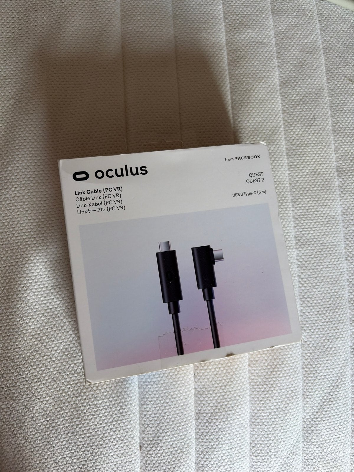 Oculus Link Kabel (PC VR) voor Quest 2 - USB 3 Type-C (5m), Ophalen, Nieuw, Overige typen, Pc