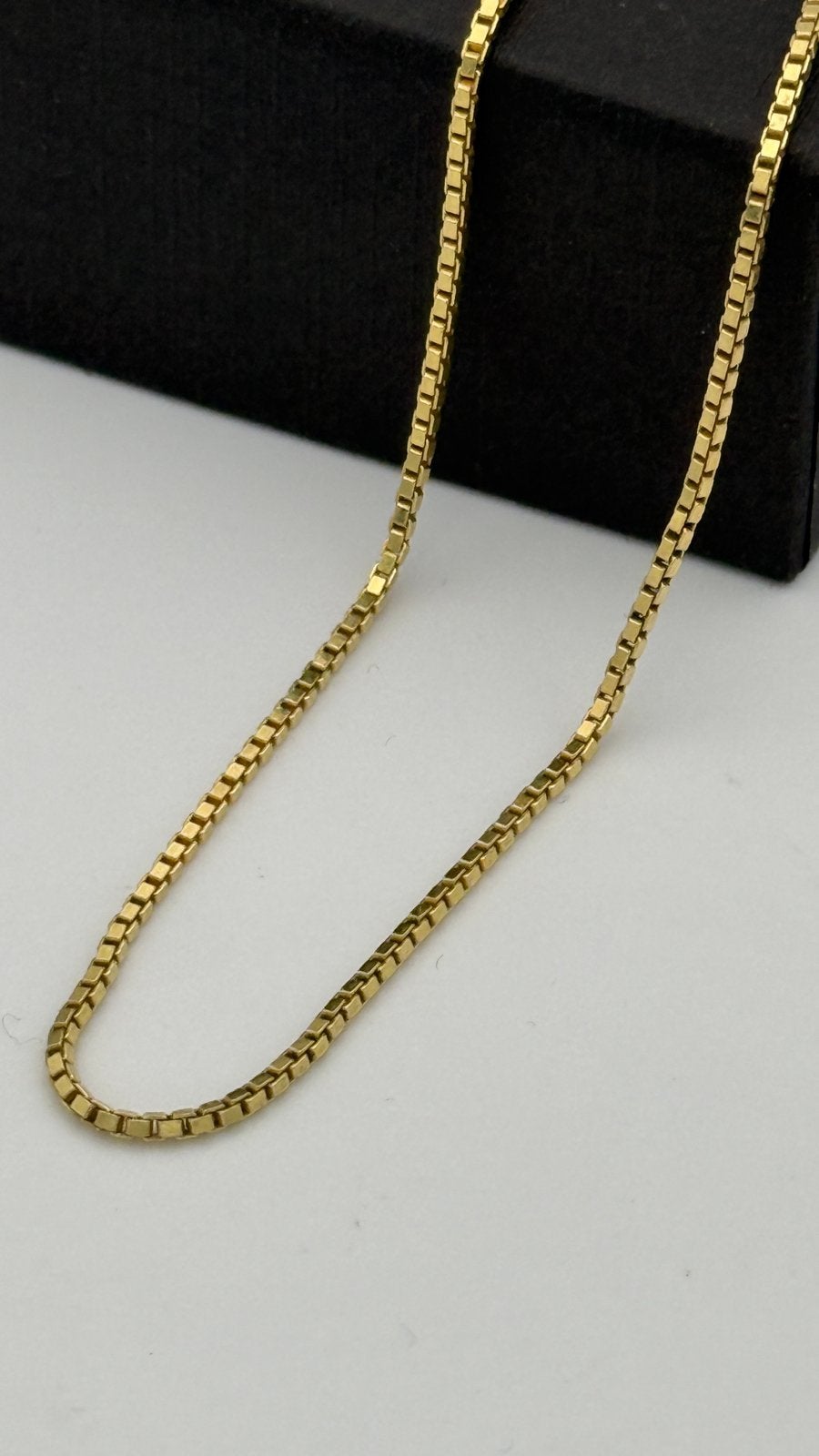 14 Karaat Gouden Venetiaanse (Box Chain) Ketting – Nieuw, Sieraden, Tassen en Uiterlijk, Kettingen, Nieuw, Ophalen of Verzenden