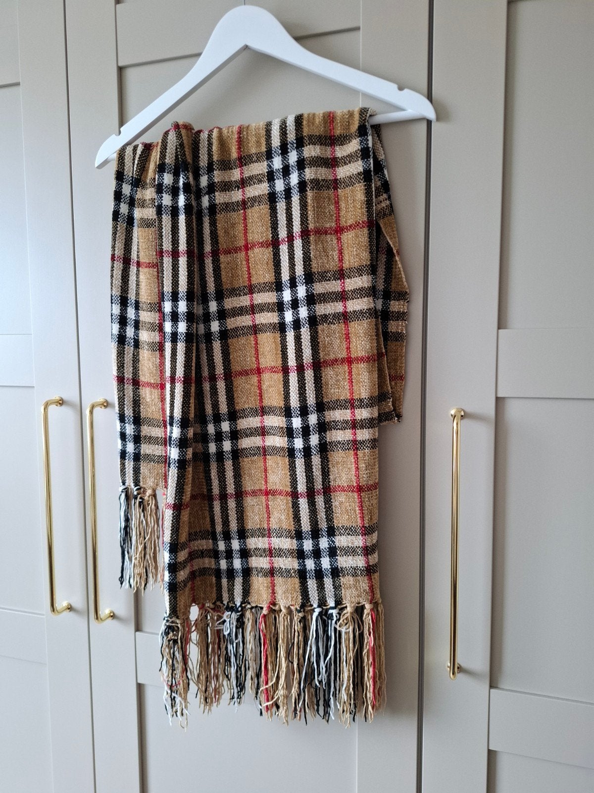 Burberry sjaal met ruitpatroon groot, Maat 46/48 (XL) of groter, Ophalen of Verzenden, Zo goed als nieuw, Sjaal