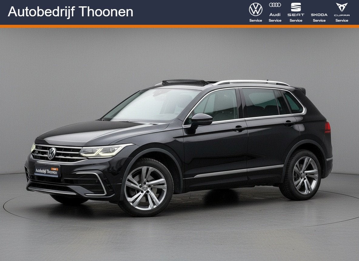 Volkswagen Tiguan 1.4 TSI eHybrid R-Line Business+ | Leer |, 4 cilinders, Zwart, Hybride Elektrisch/Benzine, SUV of Terreinwagen
