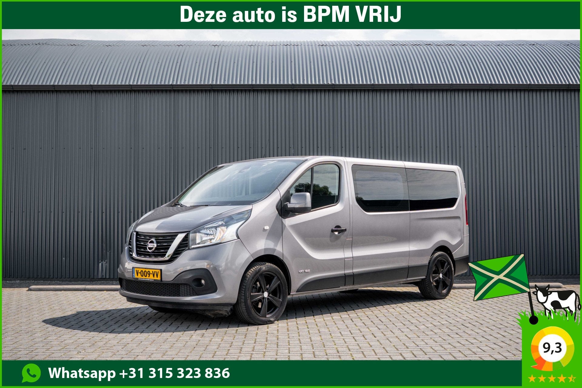 Nissan NV300 1.6 dci 125PK L2H1 | DC 6-Zits | Camera | Cruis, Auto's, Voorwielaandrijving, Stof, Gebruikt, Parkeersensor
