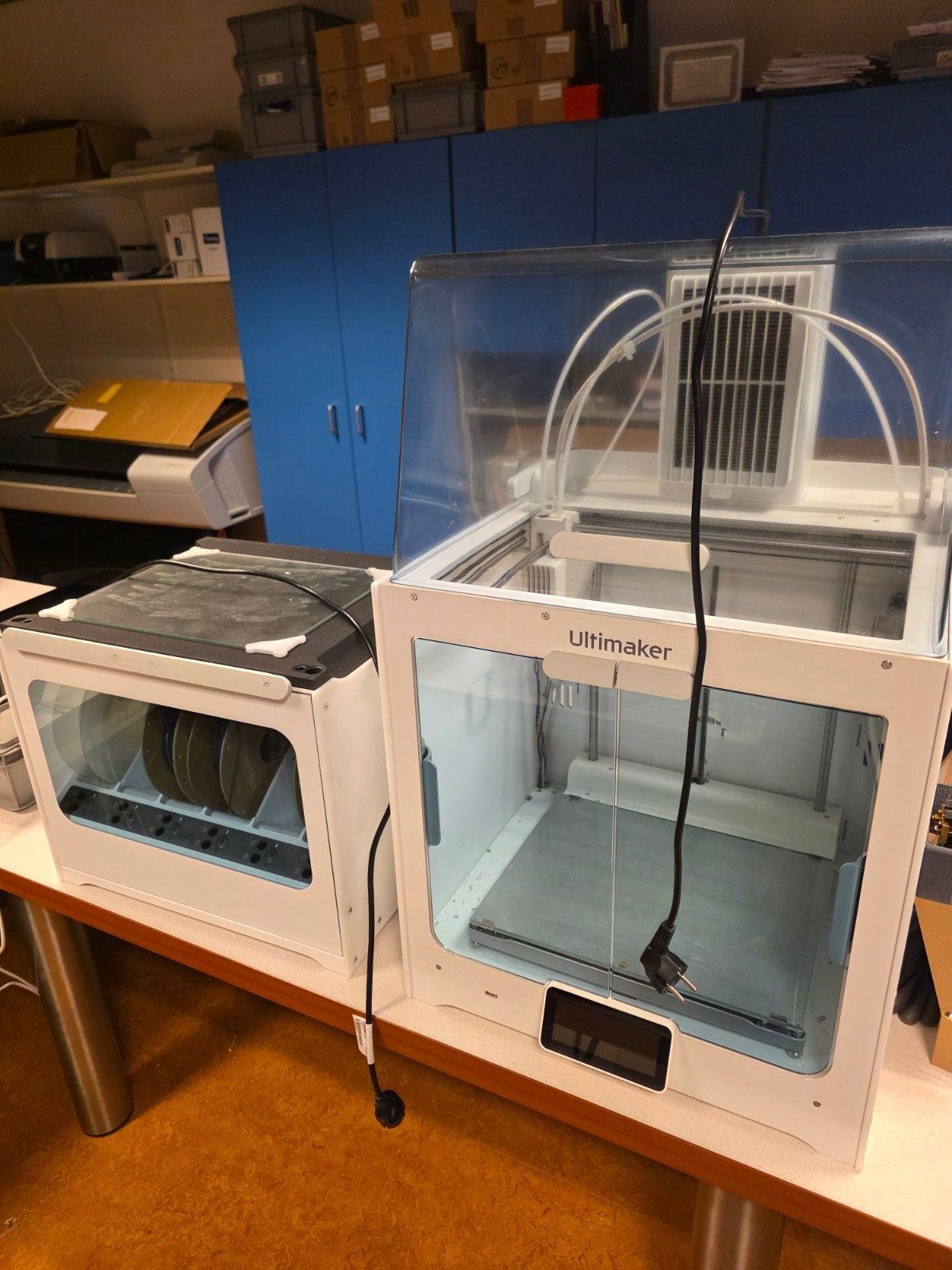 Ultimaker S5 3D-printer met filamentstation, Computers en Software, Gebruikt, Ultimaker, Ophalen of Verzenden, Filament