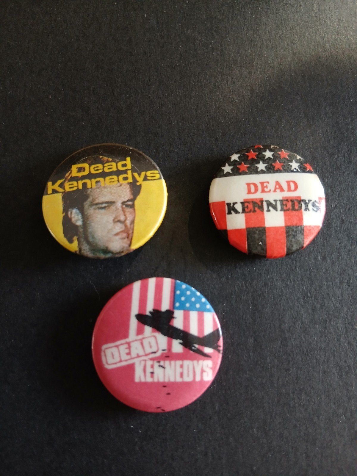 Dead Kennedy buttons jaren 80, Ophalen of Verzenden, Gebruikt, Overige onderwerpen