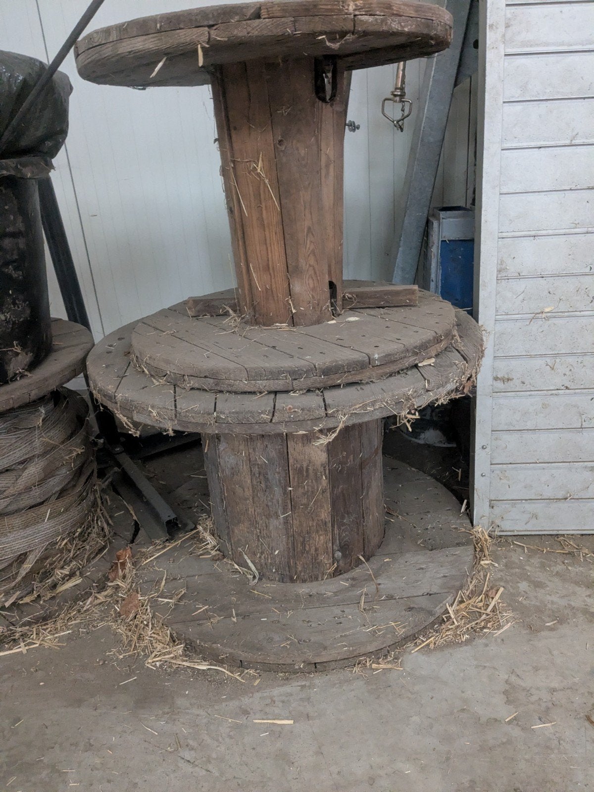 houten haspels, Ophalen, Gebruikt, Rond, Hout