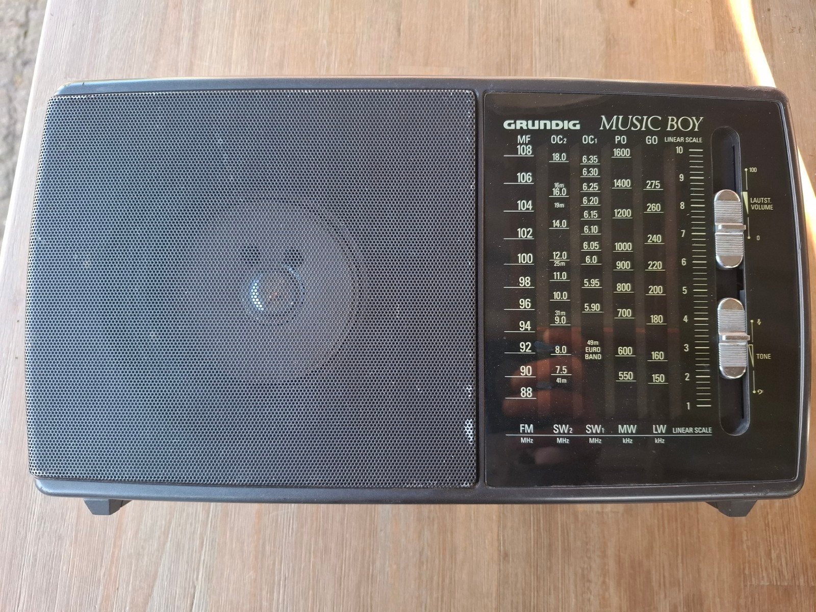 Grundig Music Boy 170 Wereldontvanger, Audio, Tv en Foto, Ophalen of Verzenden, Gebruikt, Wereldontvanger