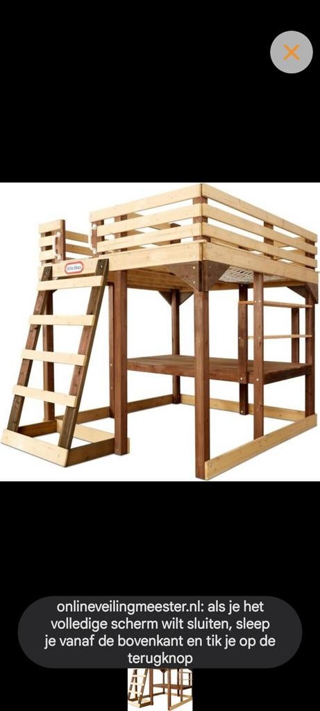 Little Tikes Halfhoogslaper - Zo goed als nieuw, Ophalen, Eenpersoons, Minder dan 160 cm, Zo goed als nieuw