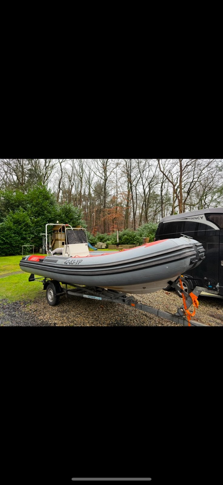 Sacs 5.30 rib rubberboot met console, Ophalen, Gebruikt, 30 pk of meer, Buitenboordmotor