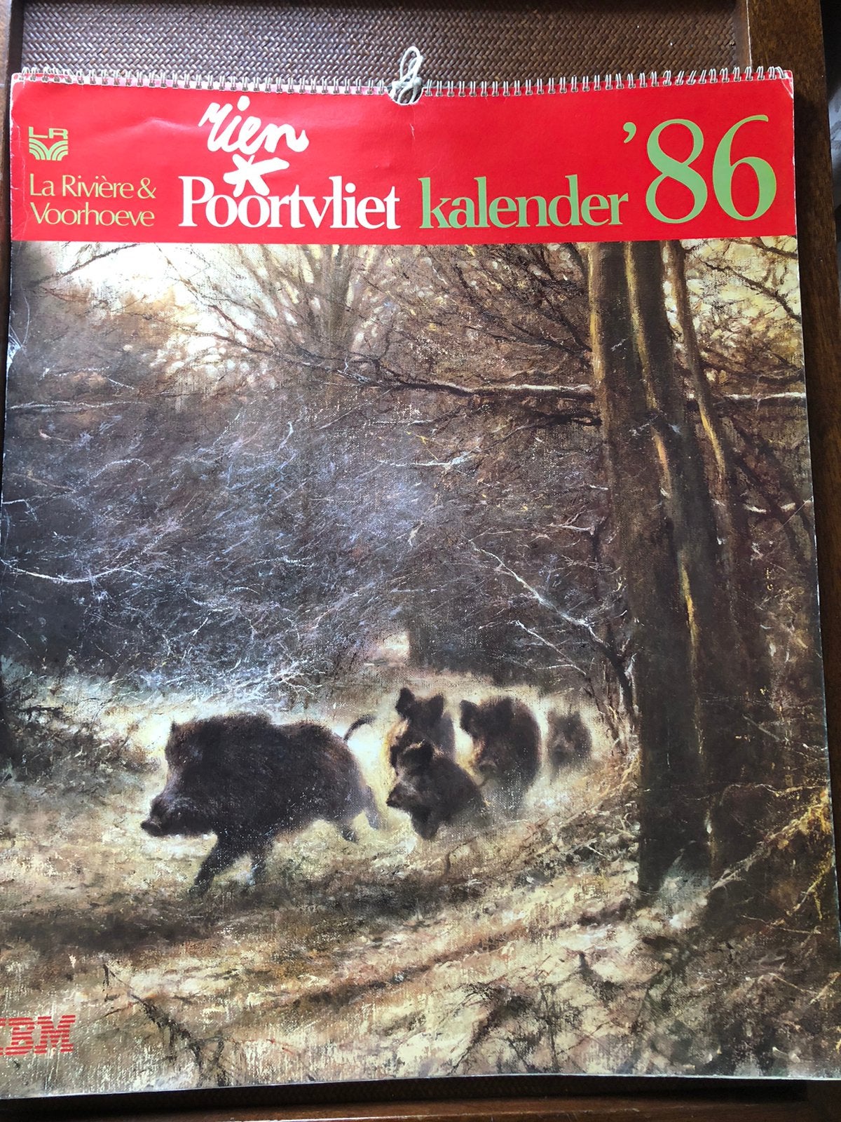 Rien Poortvliet jaarkalender 1986, Ophalen, Jaarkalender, Gebruikt