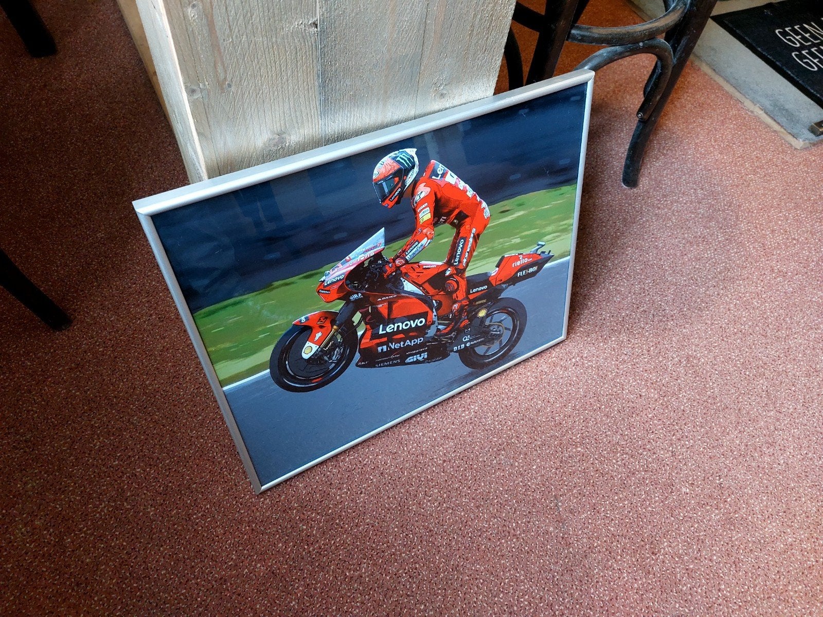 francesco bagnaia foto schilderij motogp ducati moto gp, Ophalen of Verzenden
