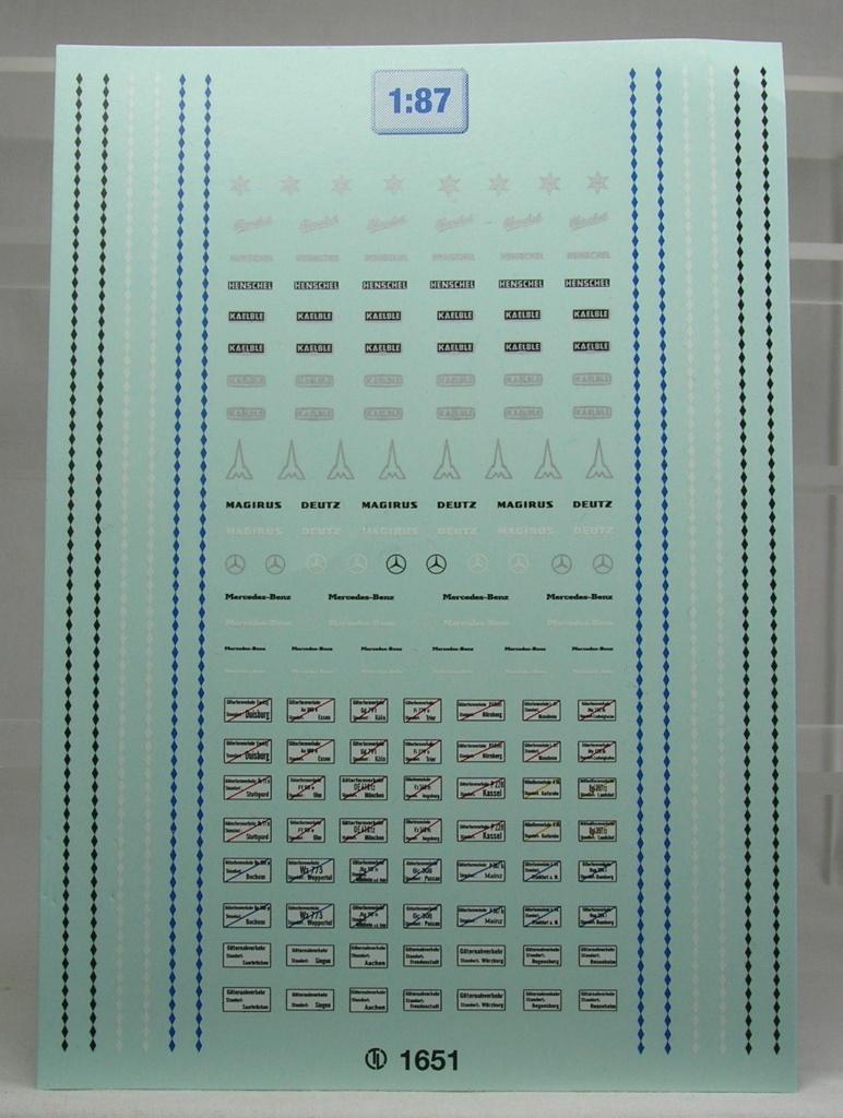 decal set: type aanduidingen vrachtwagens 2., Ophalen of Verzenden, Nieuw, Bus of Vrachtwagen, Brekina