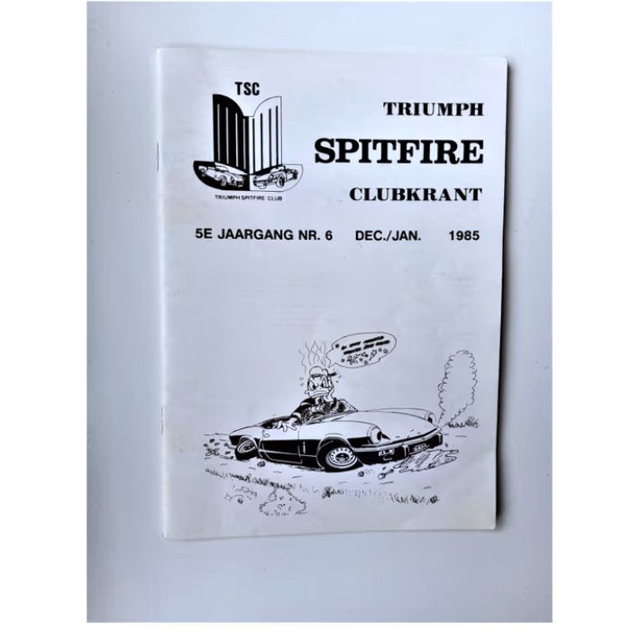 triumph spitfire clubblad nr.6 *1985*-TSC, Ophalen of Verzenden, Zo goed als nieuw, Overige merken, TSC