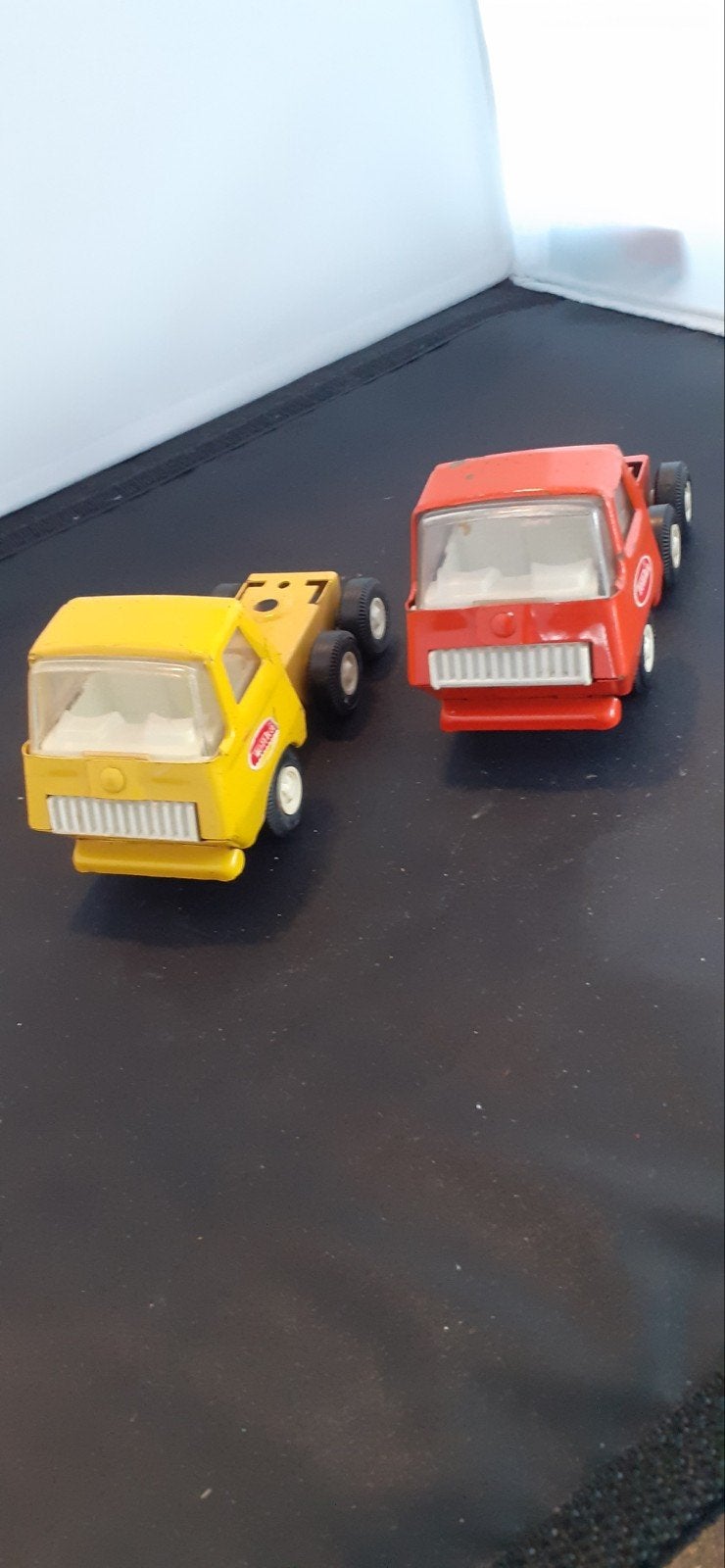 Vintage Tonka Vrachtwagens - Geel en Oranje, Verzamelen, Ophalen of Verzenden, Gebruikt
