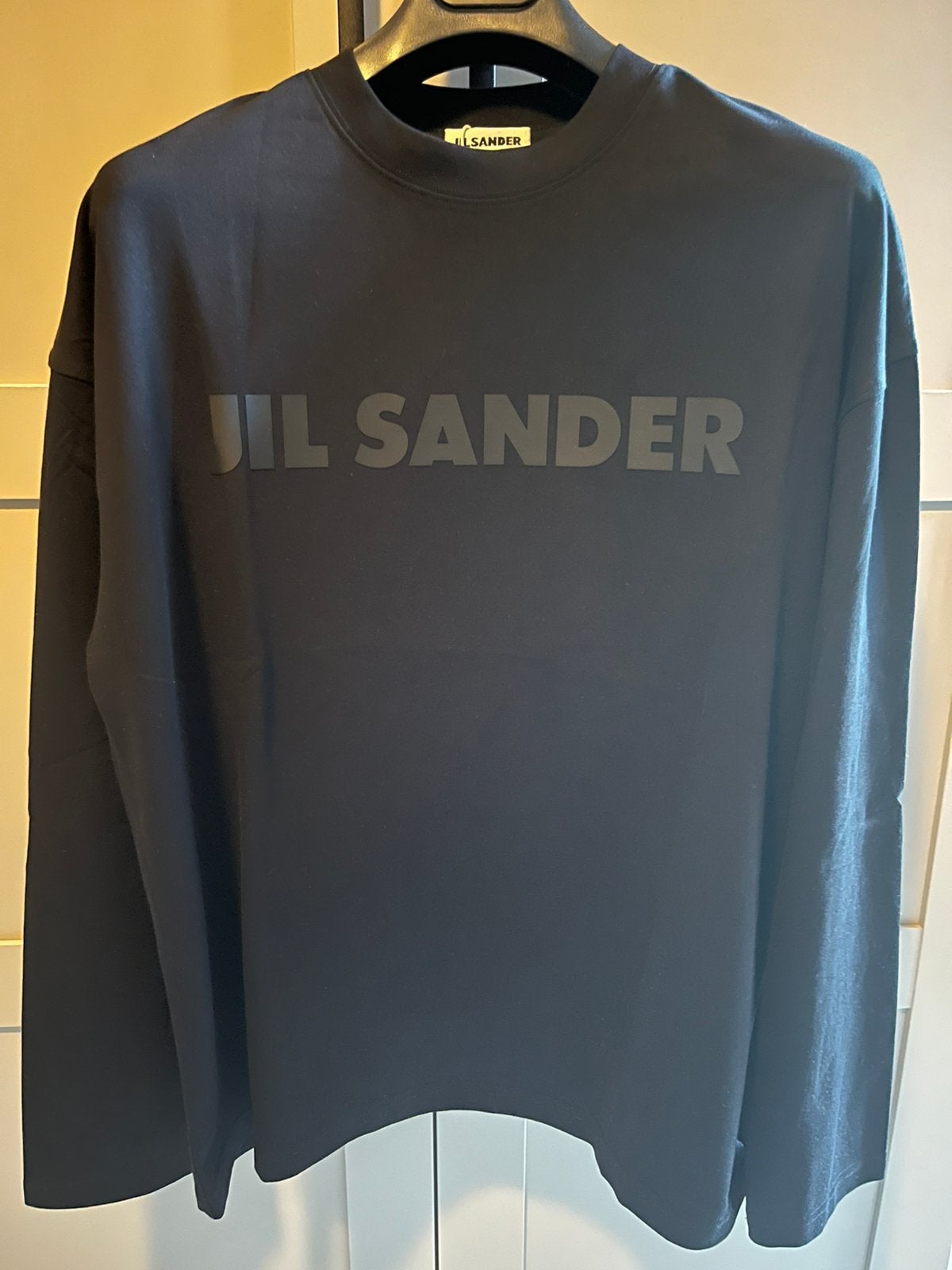 Jil Sander longsleeve, Ophalen of Verzenden, Zo goed als nieuw, Maat 48/50 (M), Zwart