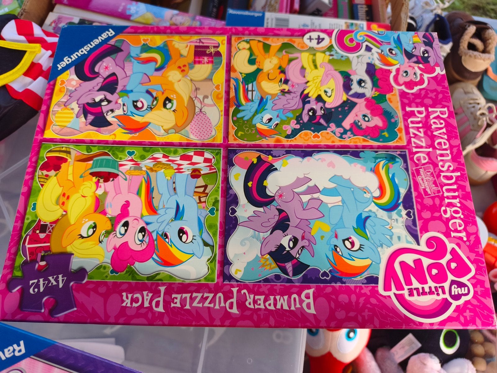 My Little Pony Ravensburger Bumper Puzzle Pack 4x42, Ophalen, 10 tot 50 stukjes, Gebruikt, 4 tot 6 jaar