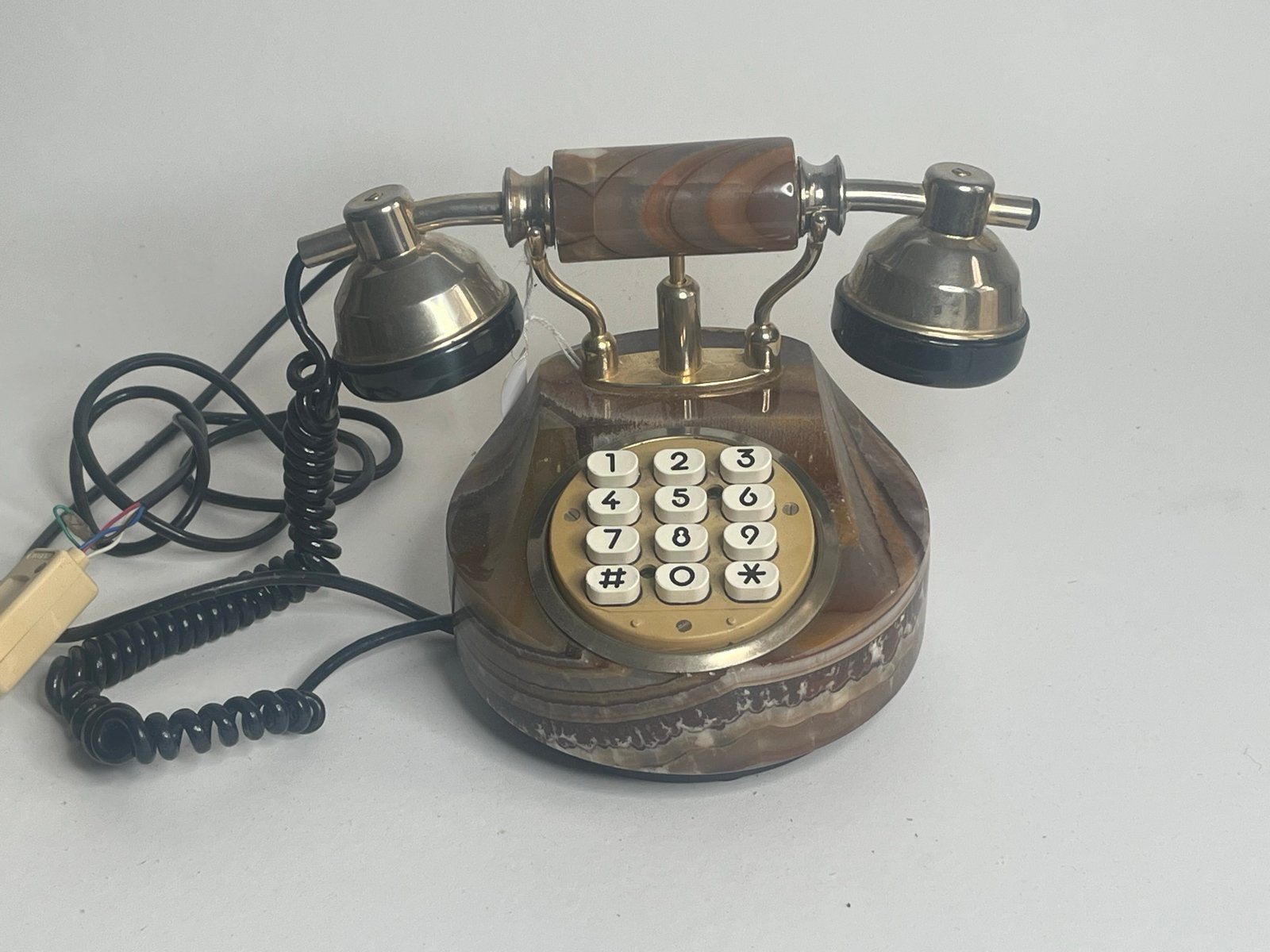Vintage Marmeren Telefoon - Fatap Italia 24K Verguld, Ophalen of Verzenden