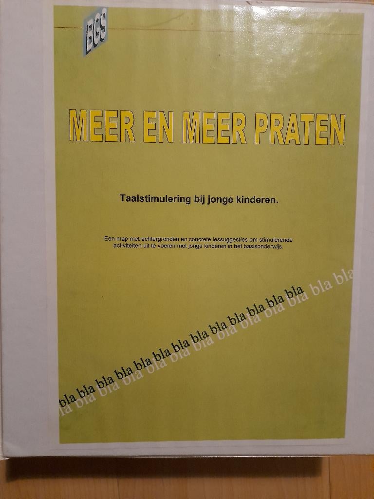 MEER EN MEER PRATEN TAALSTIMULERING BIJ JONGE KINDEREN, Ophalen of Verzenden, Zo goed als nieuw, Overige niveaus