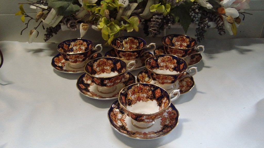 Royal albert heirloom 6 lage theekop en schotels, Ophalen of Verzenden